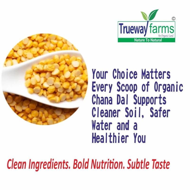 Trueway Farms Organic Chana Dal 1.85 Kg & Trueway Farms Organic Kali Masoor Sabut (black Masoor Whole) 1.85 Kg (combo Of 2)