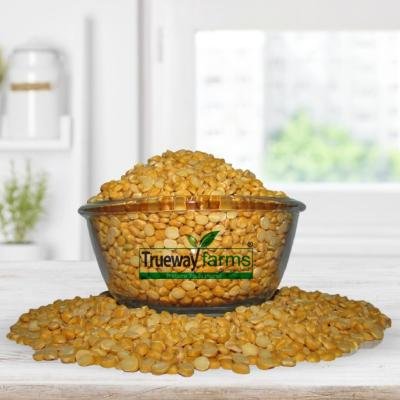Trueway Farms Organic Chana Dal 1.85 Kg & Trueway Farms Organic Kali Masoor Sabut (black Masoor Whole) 1.85 Kg (combo Of 2)